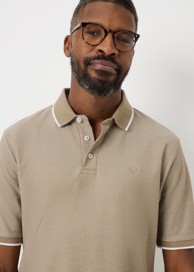 Lincoln Stone Textured Smart Polo Shirt