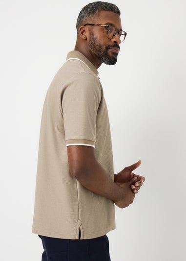 Lincoln Stone Textured Smart Polo Shirt