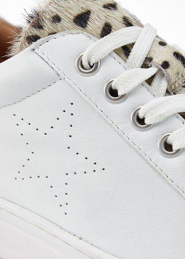 Cotton Traders White Grace Leather Trainers