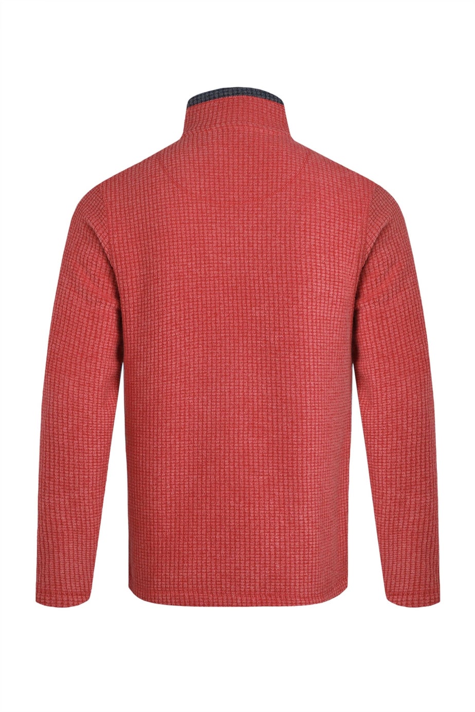 Weird Fish Red Newark 1/4 Zip Grid Fleece