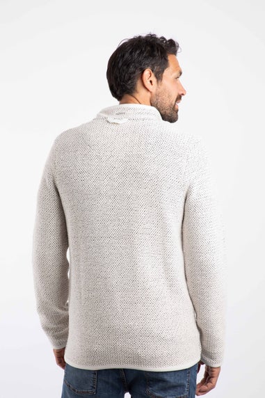 Weird Fish Cream Transom Full Zip Macaroni