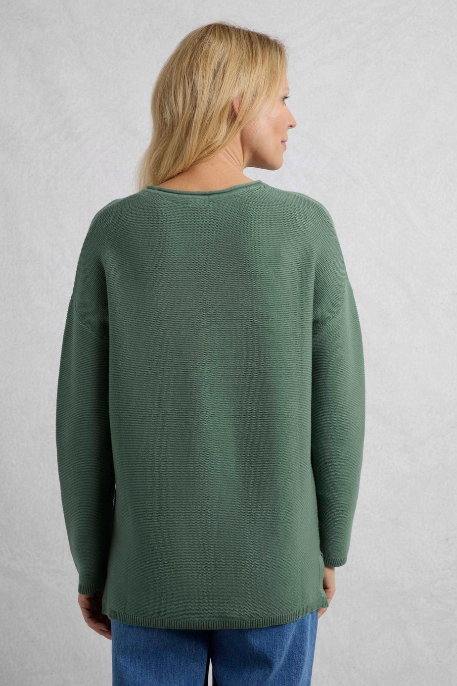 Weird Fish Jade Dalla Knitted Crew Neck Jumper