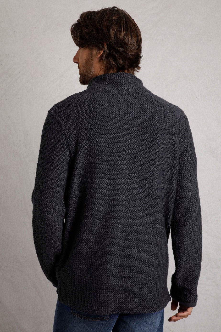 Weird Fish Navy Cruiser 1/4 Zip Macaroni