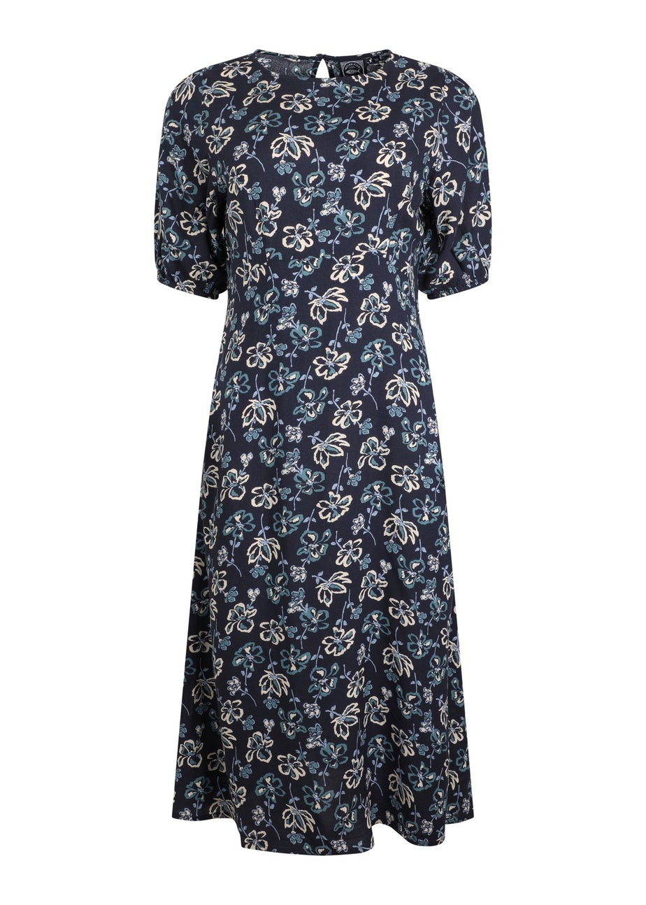 Weird Fish Black Everly Printed Dress