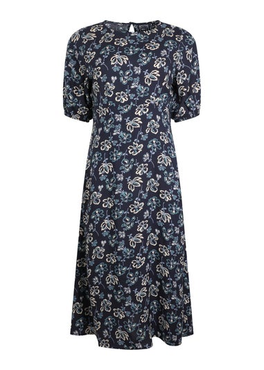 Weird Fish Black Everly Printed Dress