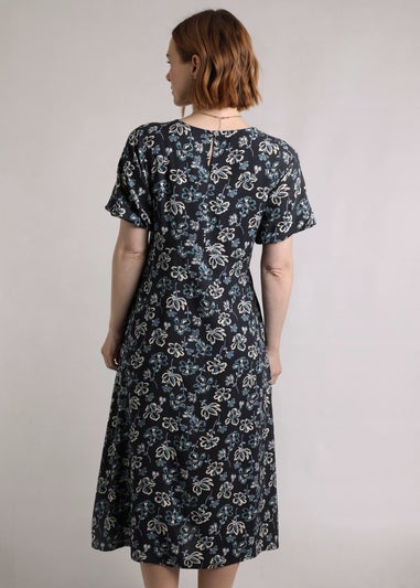 Weird Fish Black Everly Printed Dress