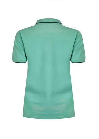 Weird Fish Blue Pammie Pique Polo Shirt