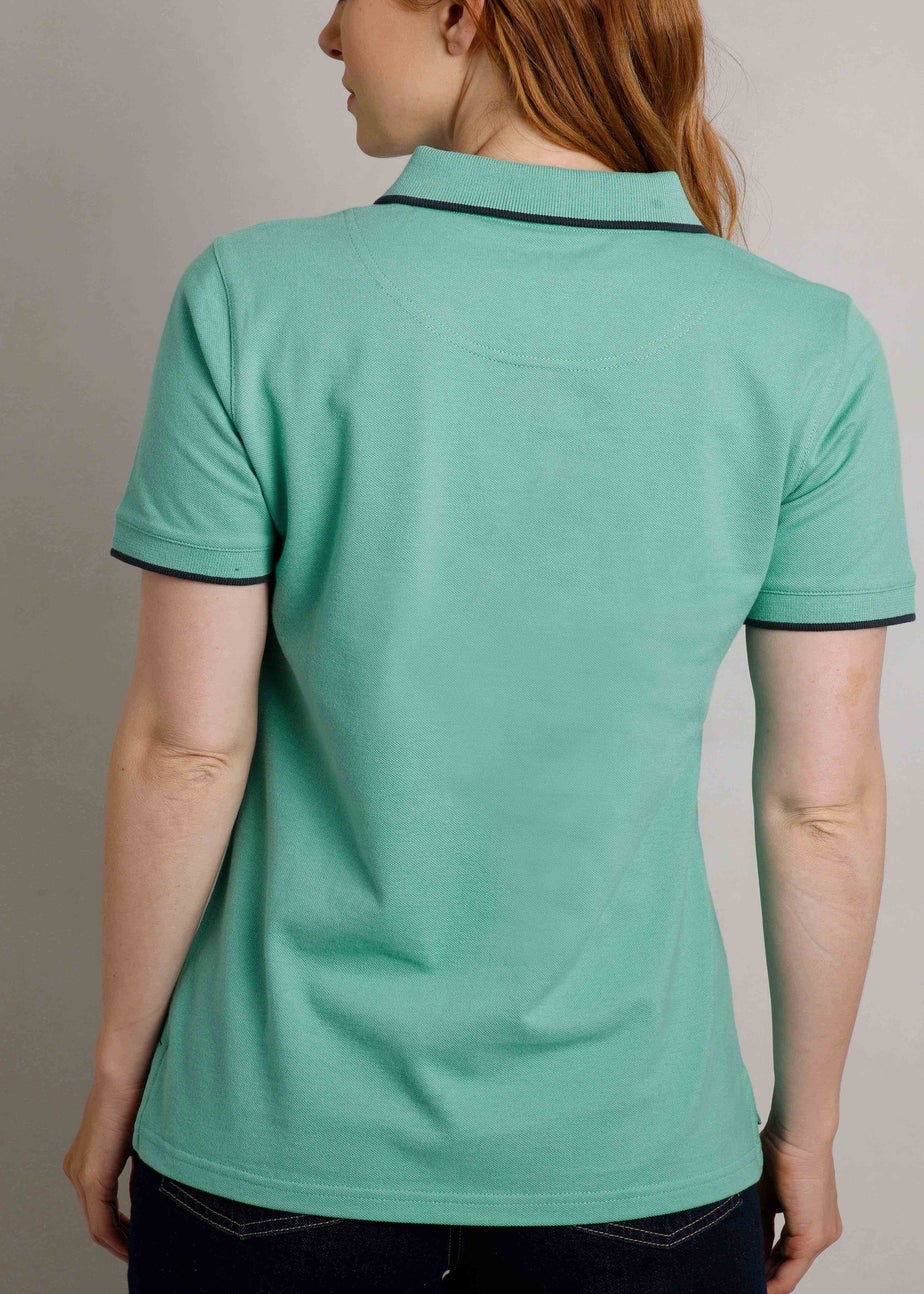 Weird Fish Blue Pammie Pique Polo Shirt