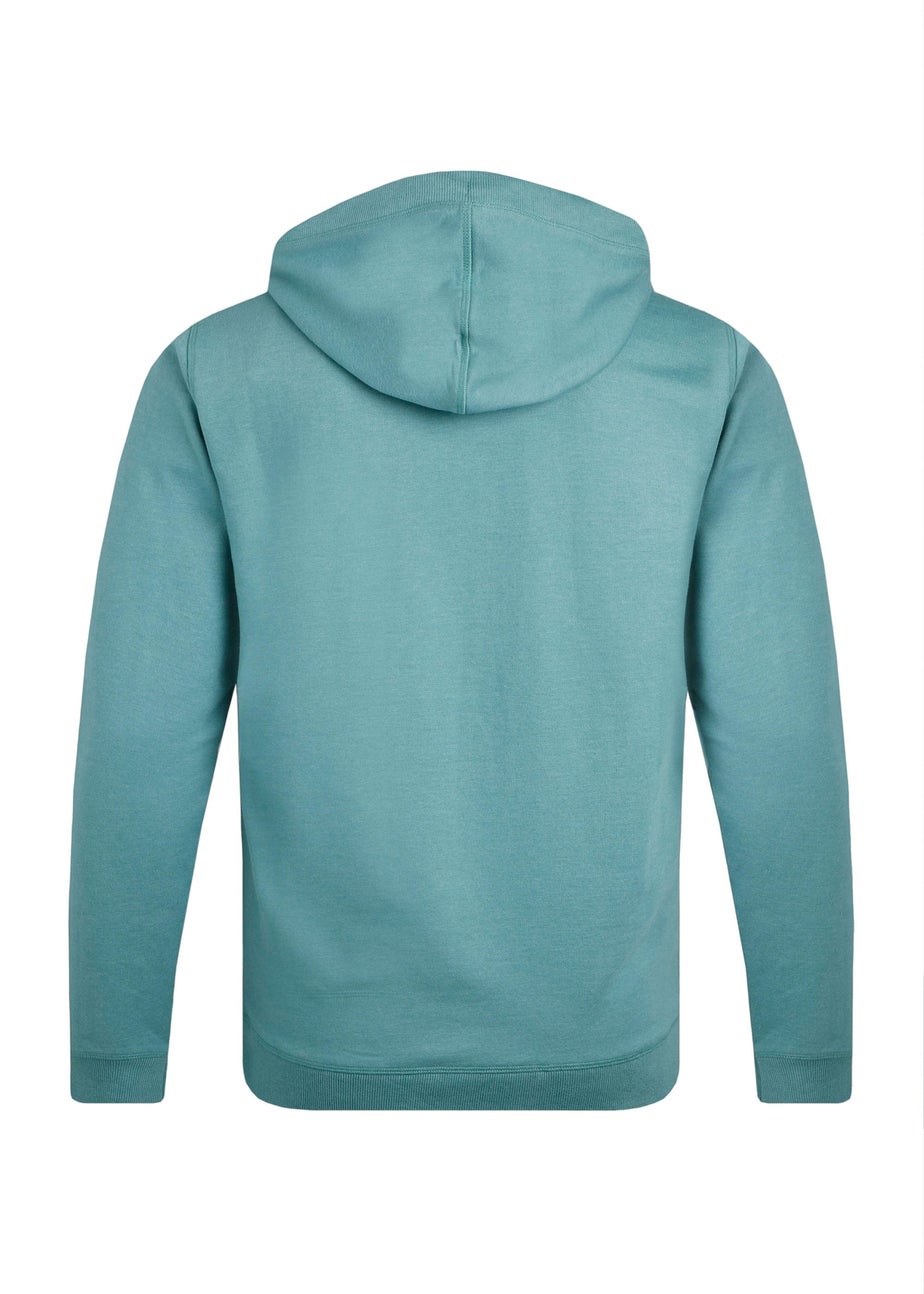 Weird Fish Blue Bryant Front Print Graphic Popover Hoodie