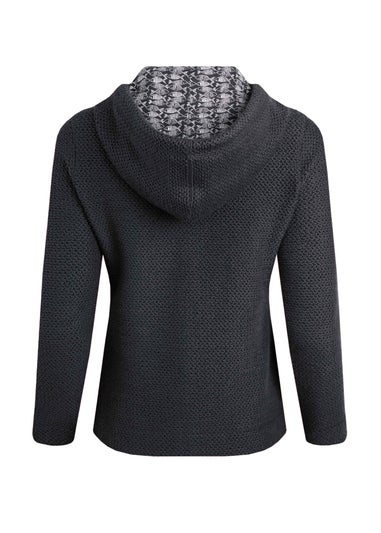 Weird Fish Navy Chicoa Full Zip Macaroni Hoodie