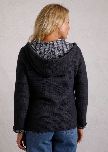 Weird Fish Navy Chicoa Full Zip Macaroni Hoodie