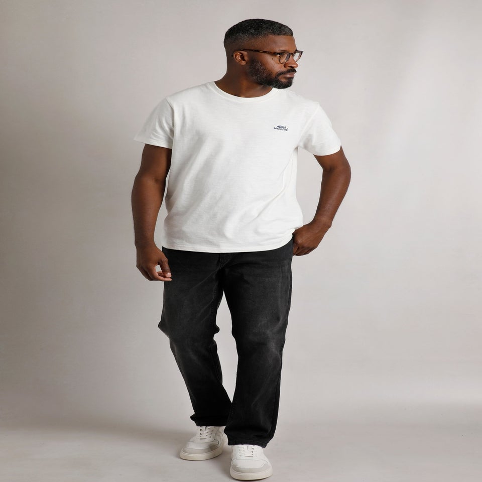 Weird Fish Black Eddie Straight Leg Denim Jeans