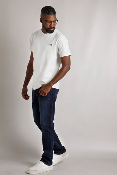 Weird Fish Denim Blue Eddie Straight Leg Denim Jeans