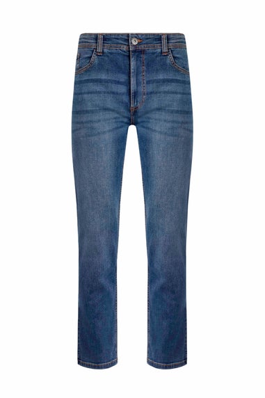 Weird Fish Indigo Eddie Straight Leg Denim Jeans