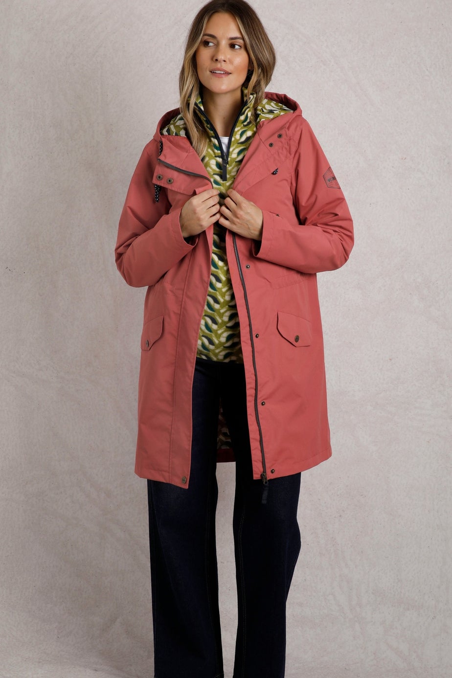 Weird Fish Pink Delara Showerproof Jacket