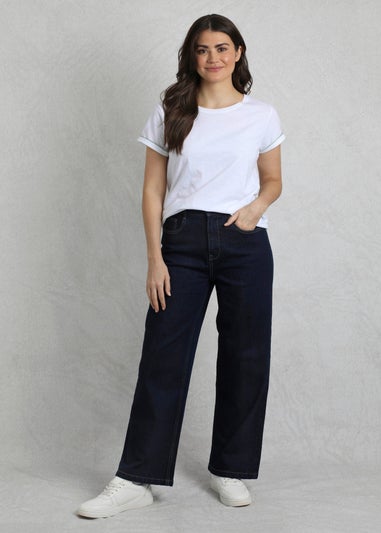 Weird Fish Denim Blue Corine Wide Leg Denim Jeans