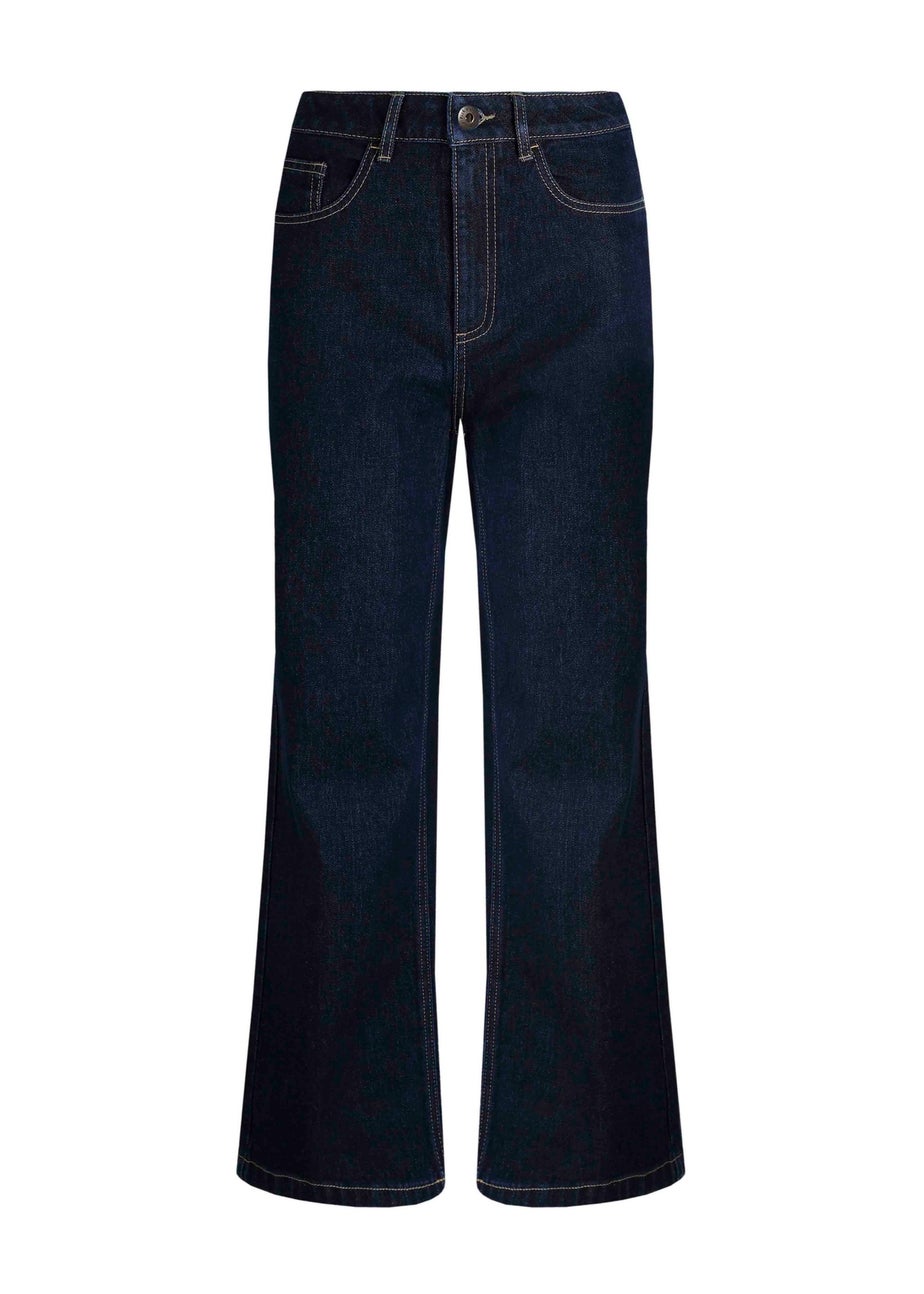 Weird Fish Denim Blue Corine Wide Leg Denim Jeans