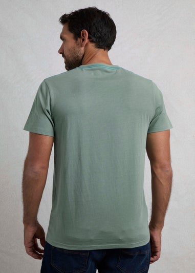 Weird Fish Green Coasting Front Print Graphic T-Shirt