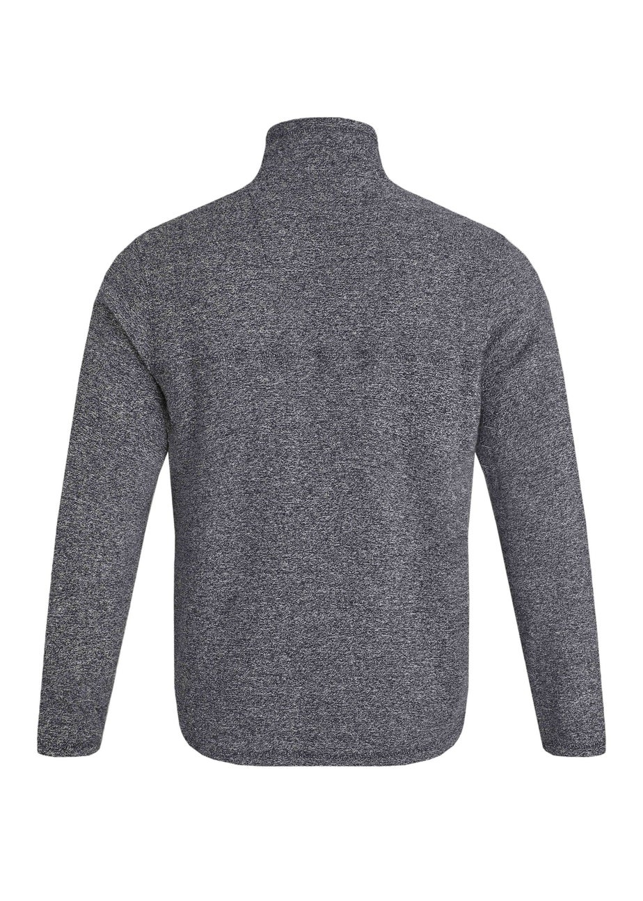 Weird Fish Navy Laramie 1/4 Zip Snow Marl Fleece