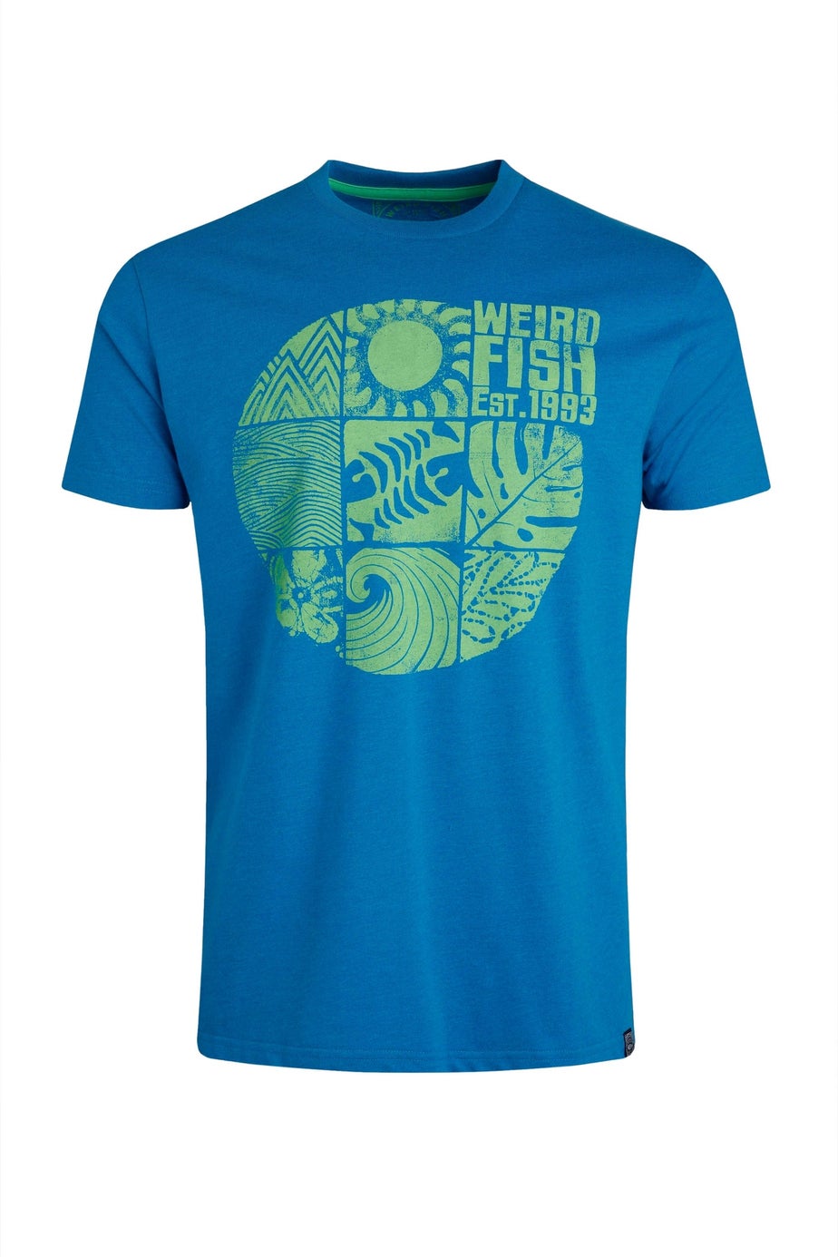 Weird Fish Blue Summer Sector Graphic T-Shirt