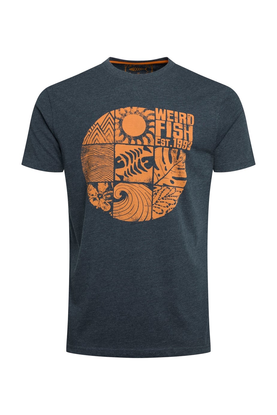 Weird Fish Navy Summer Sector Graphic T-Shirt