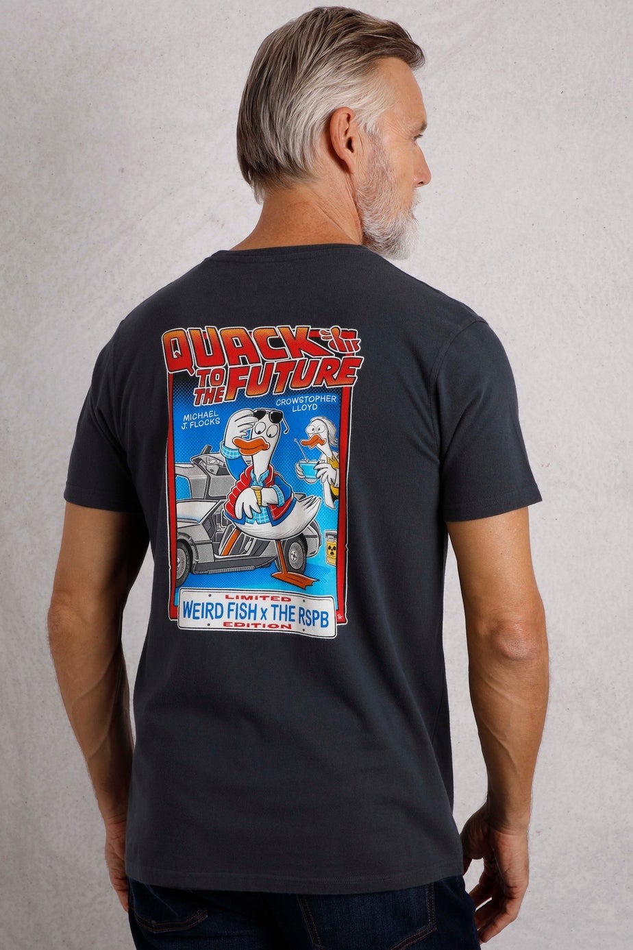 Weird Fish Navy Quack to the Future RSPB Collaboration Artist T-Shirt