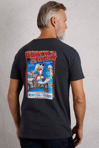 Weird Fish Navy Quack to the Future RSPB Collaboration Artist T-Shirt
