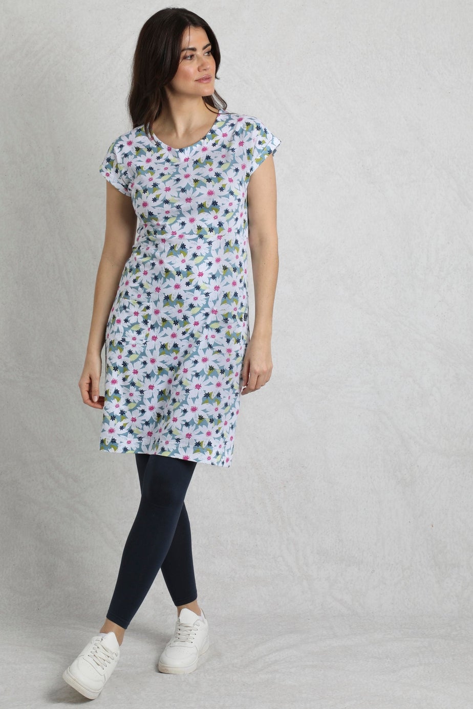 Weird Fish Blue Tallahassee Jersey Dress