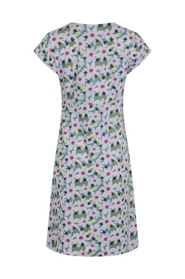 Weird Fish Blue Tallahassee Jersey Dress