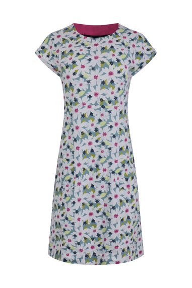 Weird Fish Blue Tallahassee Jersey Dress