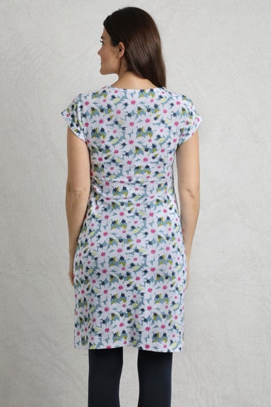 Weird Fish Blue Tallahassee Jersey Dress