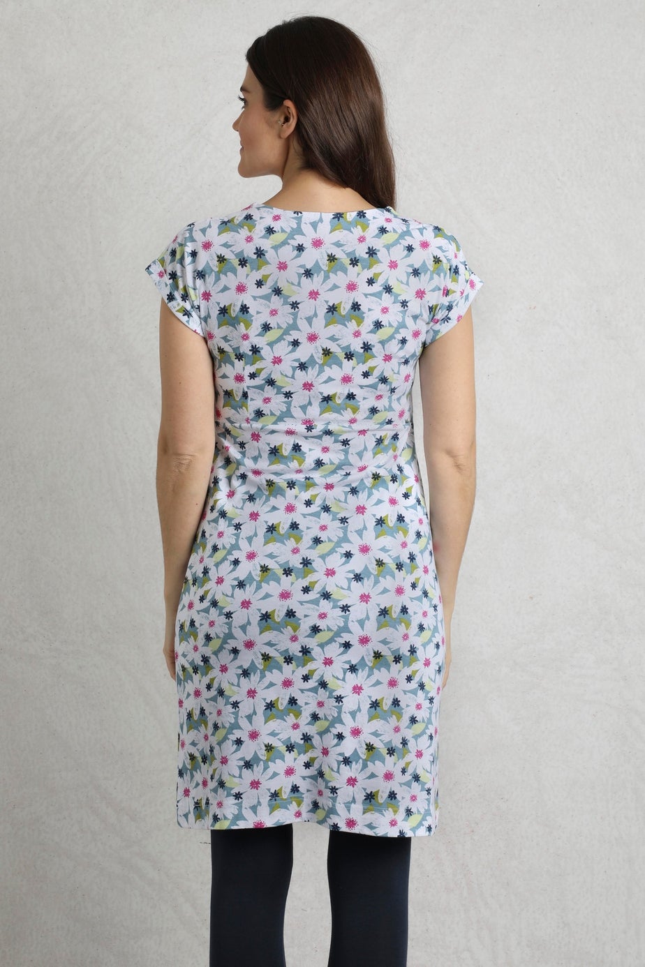 Weird Fish Blue Tallahassee Jersey Dress