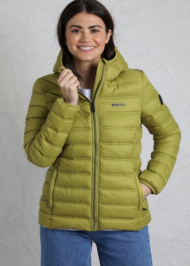 Weird Fish Green Eshka Lightweight Padded Jacket