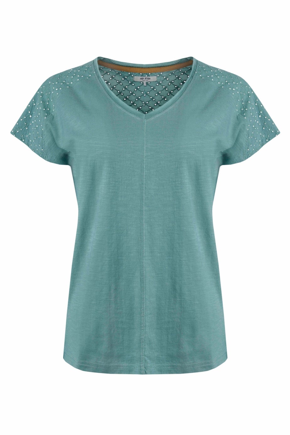 Weird Fish Blue Pernille Cutaway T-Shirt