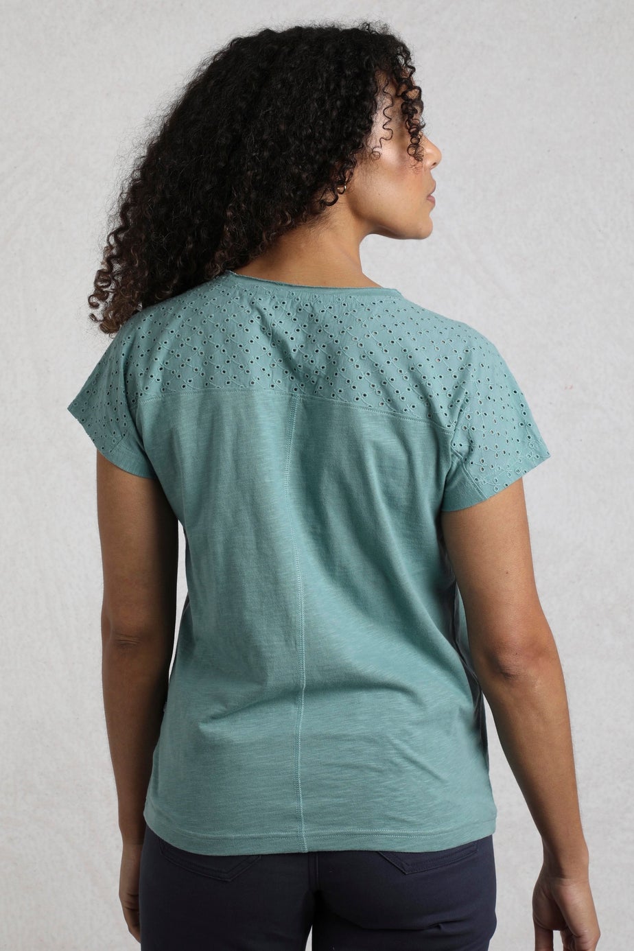 Weird Fish Blue Pernille Cutaway T-Shirt