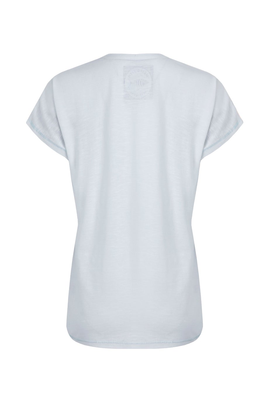 Weird Fish White Beach Run Front Print Graphic T-Shirt