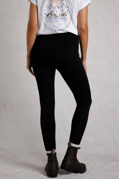 Weird Fish Black Lilliane High Waisted Leggings