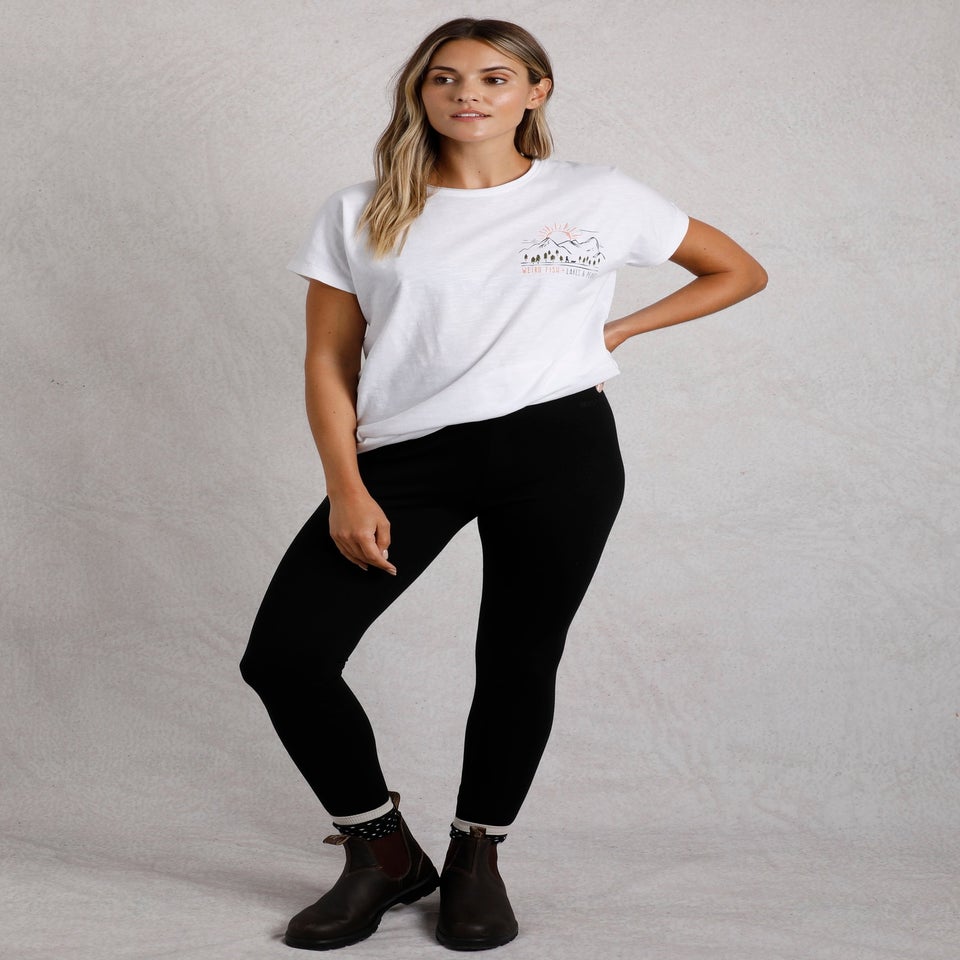 Weird Fish Black Lilliane High Waisted Leggings