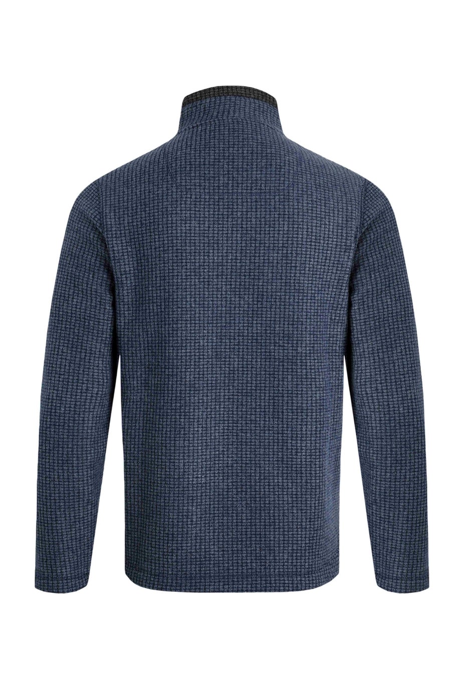 Weird Fish Navy Shires Full Zip Grid Fleece