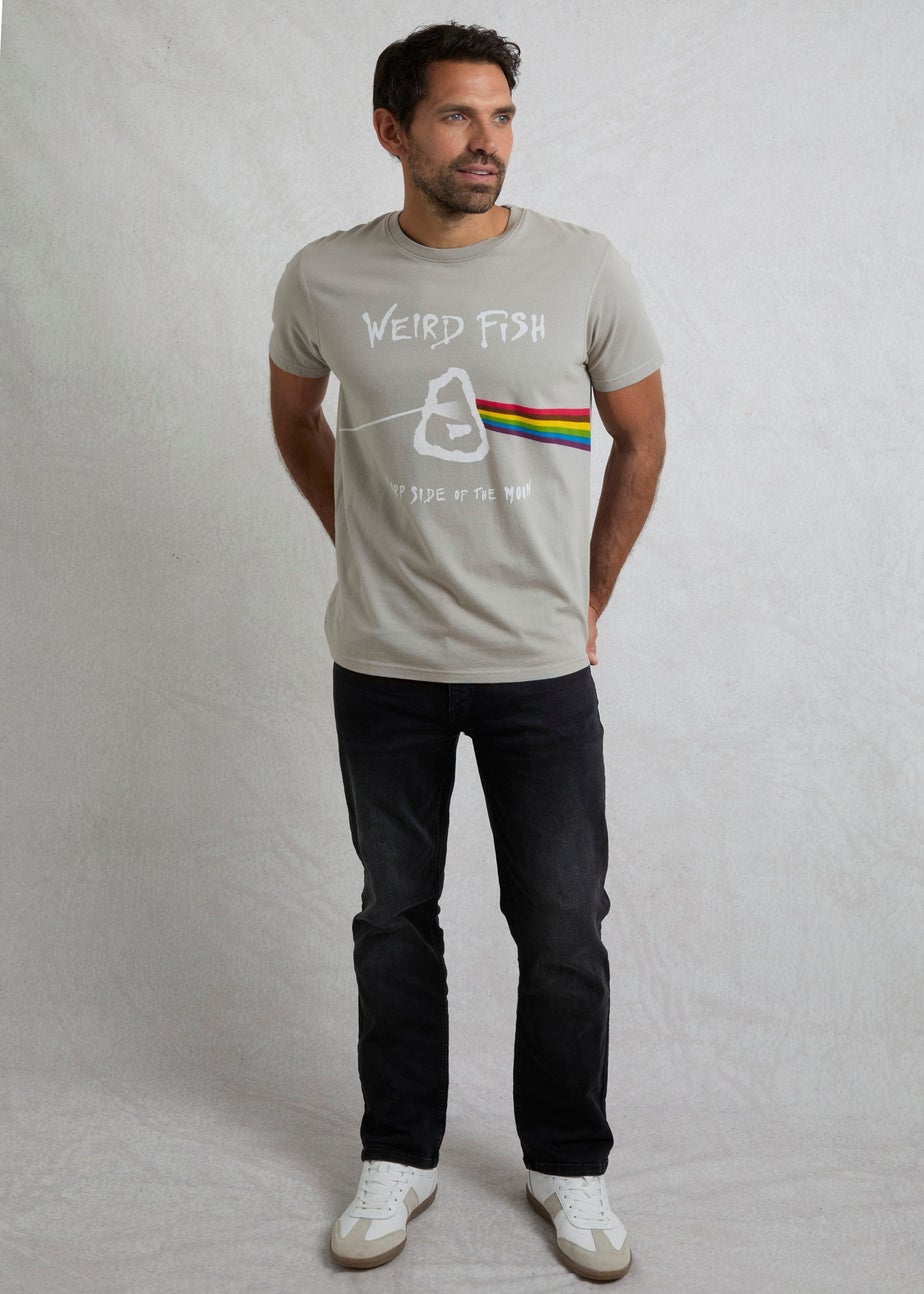 Weird Fish Grey Carp Side Front Print Artist T-Shirt