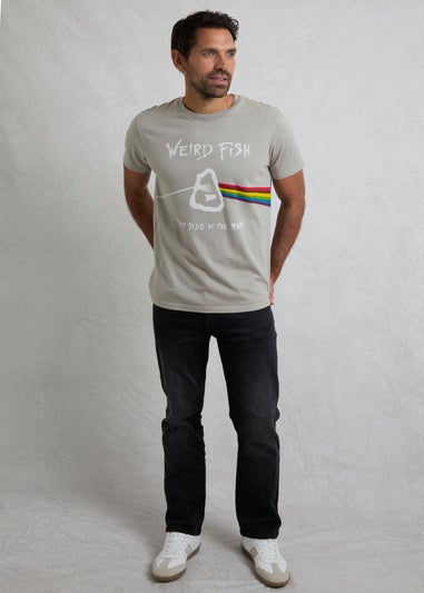 Weird Fish Grey Carp Side Front Print Artist T-Shirt