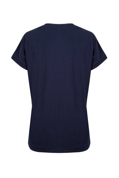 Weird Fish Blue Fly Free Slub Graphic T-Shirt