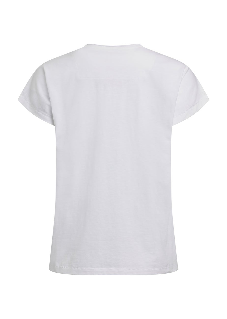 Weird Fish White Fly Free Slub Graphic T-Shirt