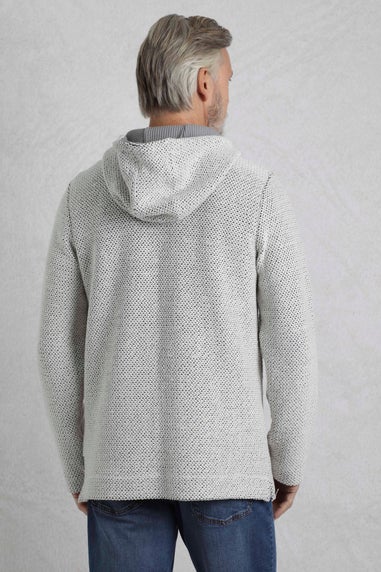 Weird Fish Cream Bakersfield Button Neck Macaroni Hoodie