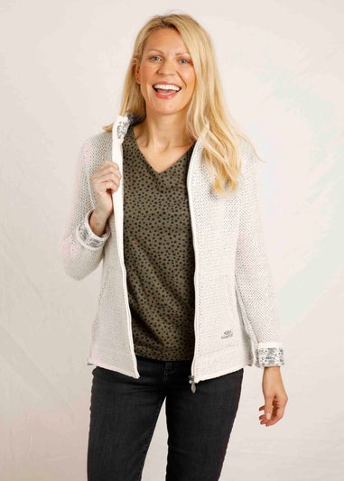 Weird Fish Cream Sontee Full Zip Macaroni