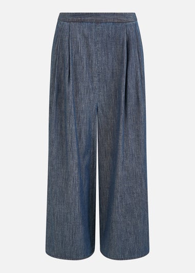 Yumi Blue Chambray Denim Culottes