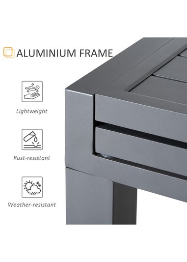 Outsunny Extendable Garden Table 10 Seater for Lawn Balcony & Backyard