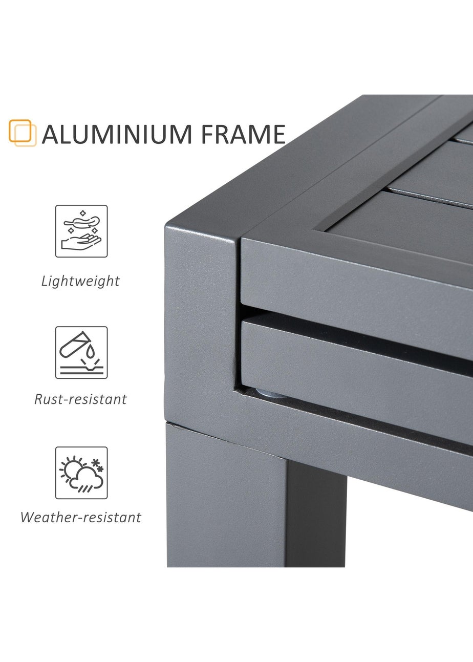Outsunny Extendable Garden Table 10 Seater for Lawn Balcony & Backyard