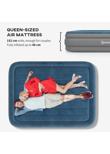 Outsunny King Inflatable Mattress with Electric Pump