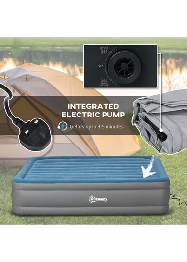 Outsunny King Inflatable Mattress with Electric Pump